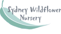 Sydney Wildflower Nursery logo with gum leaf