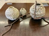 baskets woven with kangaroo paw leaves
