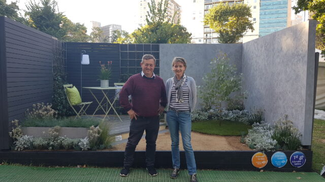 Sarah Jardine Wonder Wall garden at MIFGS with Angus Stewart