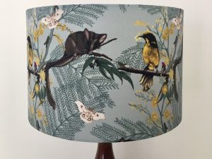 possum and honeyeater lampshade