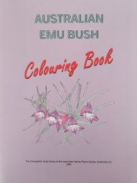 Emu bush colouring book cover
